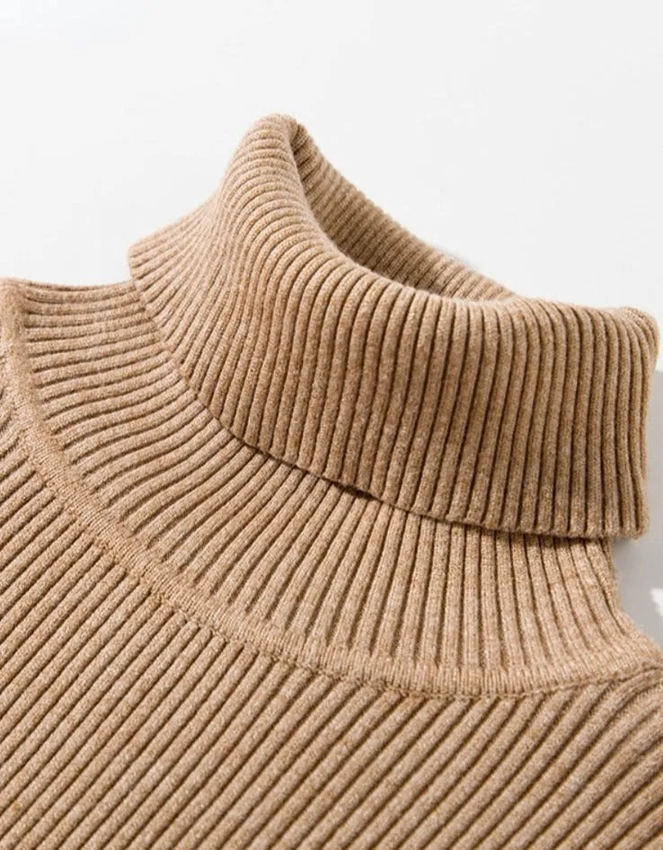 Basic Turtleneck Women Sweaters Tops Slim Women Pullover Knitted Sweater Jumper Soft Warm Pull