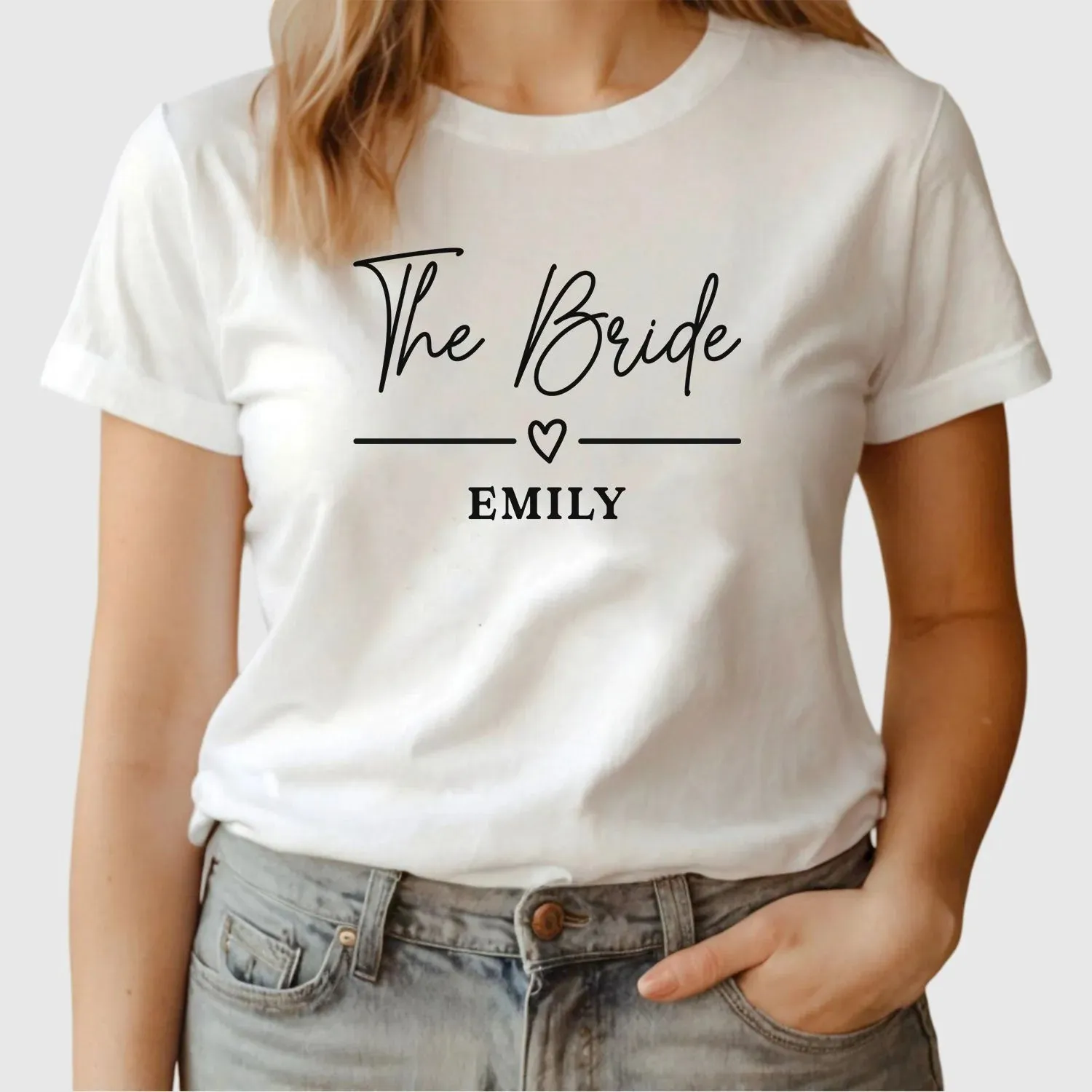 Bespoke Hen Do Tees - Rose Gold Print - Bride & Bridesmaid