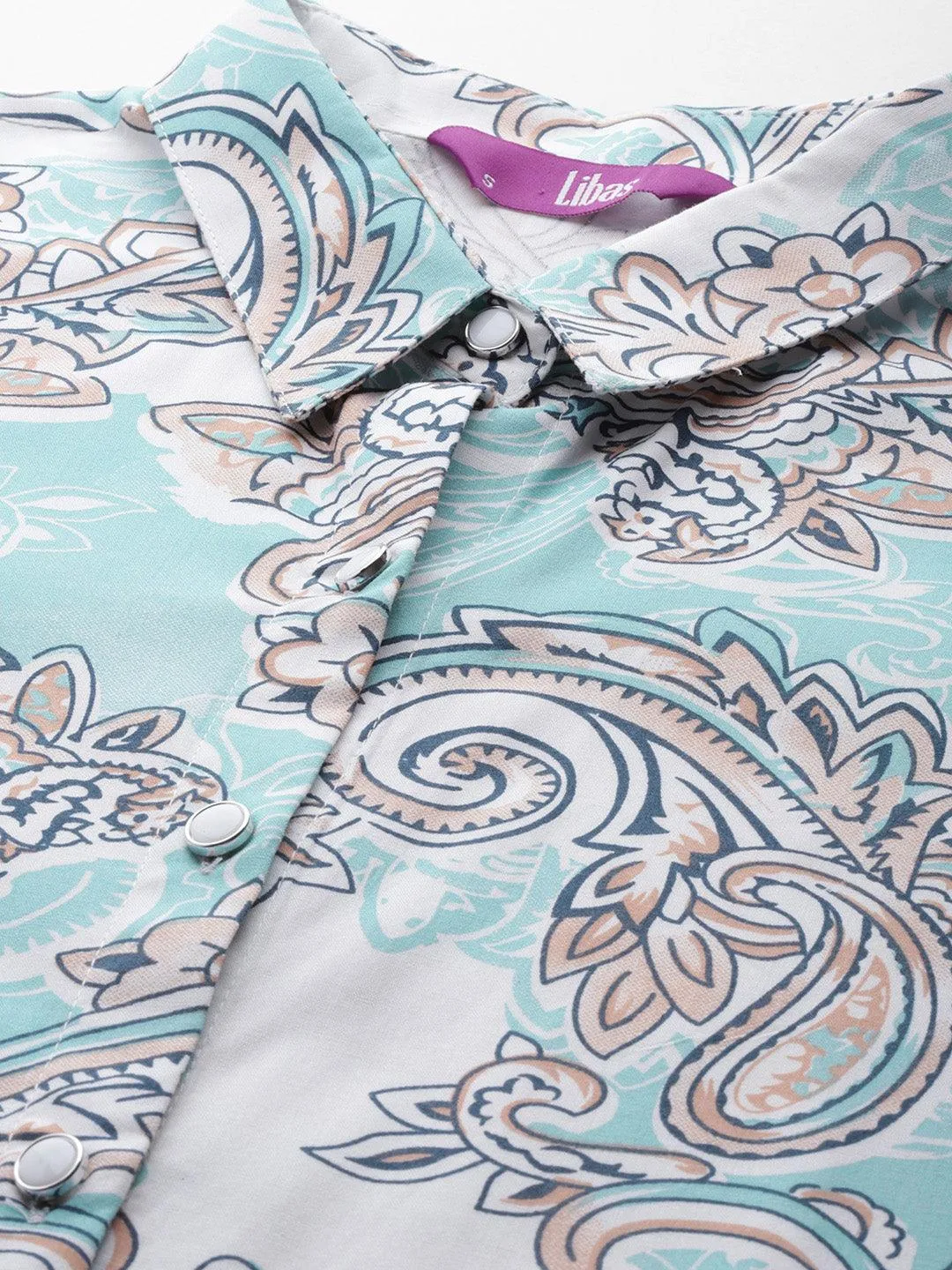 Blue Printed Rayon Co-Ords