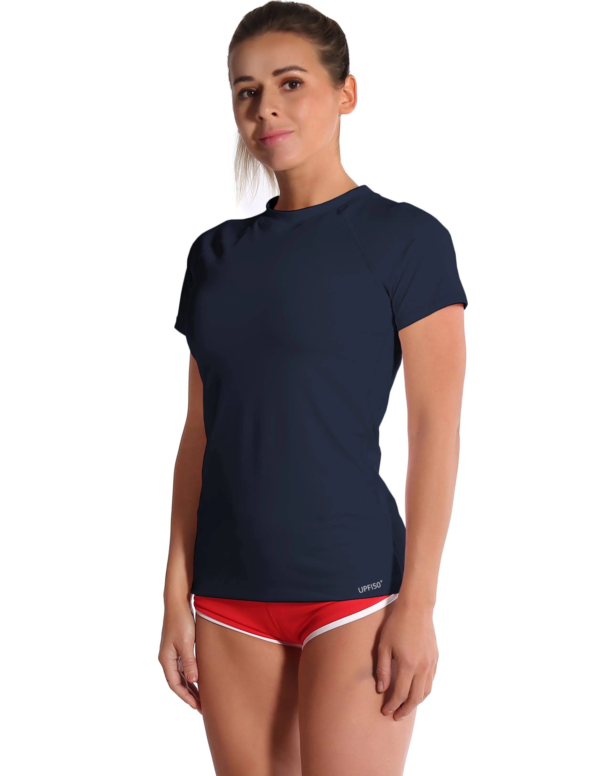 BUBBLELIME 84P/16S Short Sleeve Rashguard for Women_Tall Size