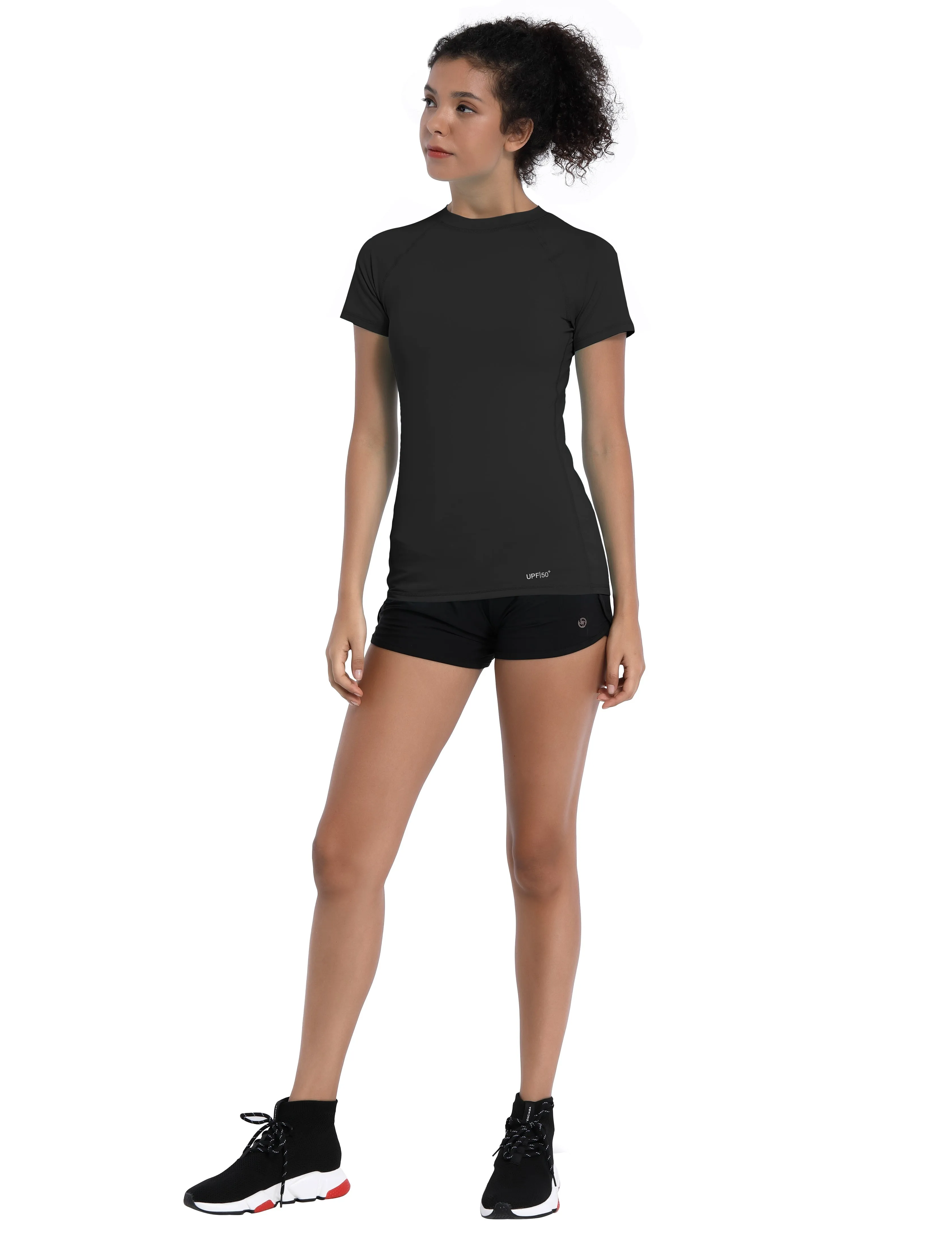 BUBBLELIME 84P/16S Short Sleeve Rashguard for Women_Tall Size