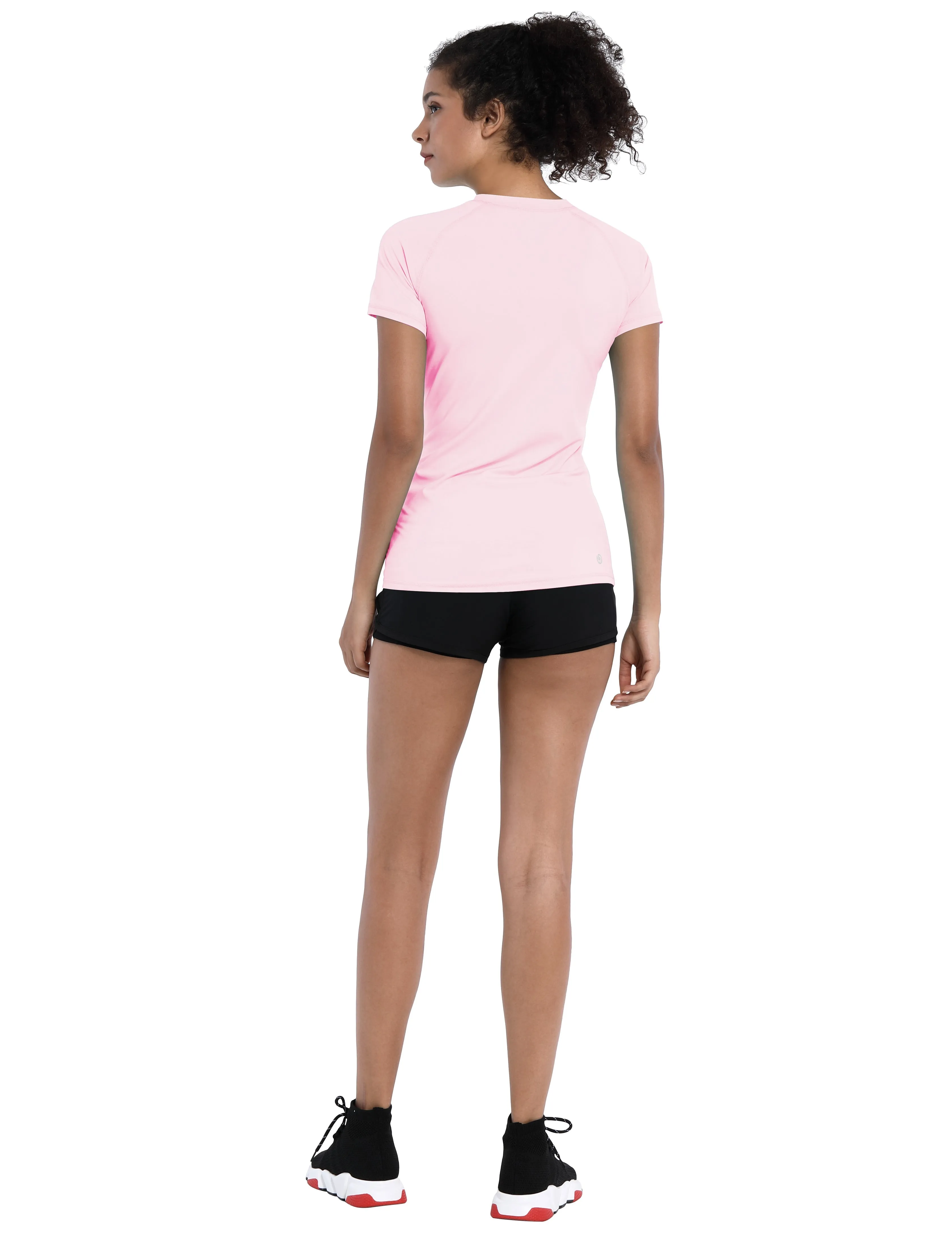 BUBBLELIME 84P/16S Short Sleeve Rashguard for Women_Tall Size