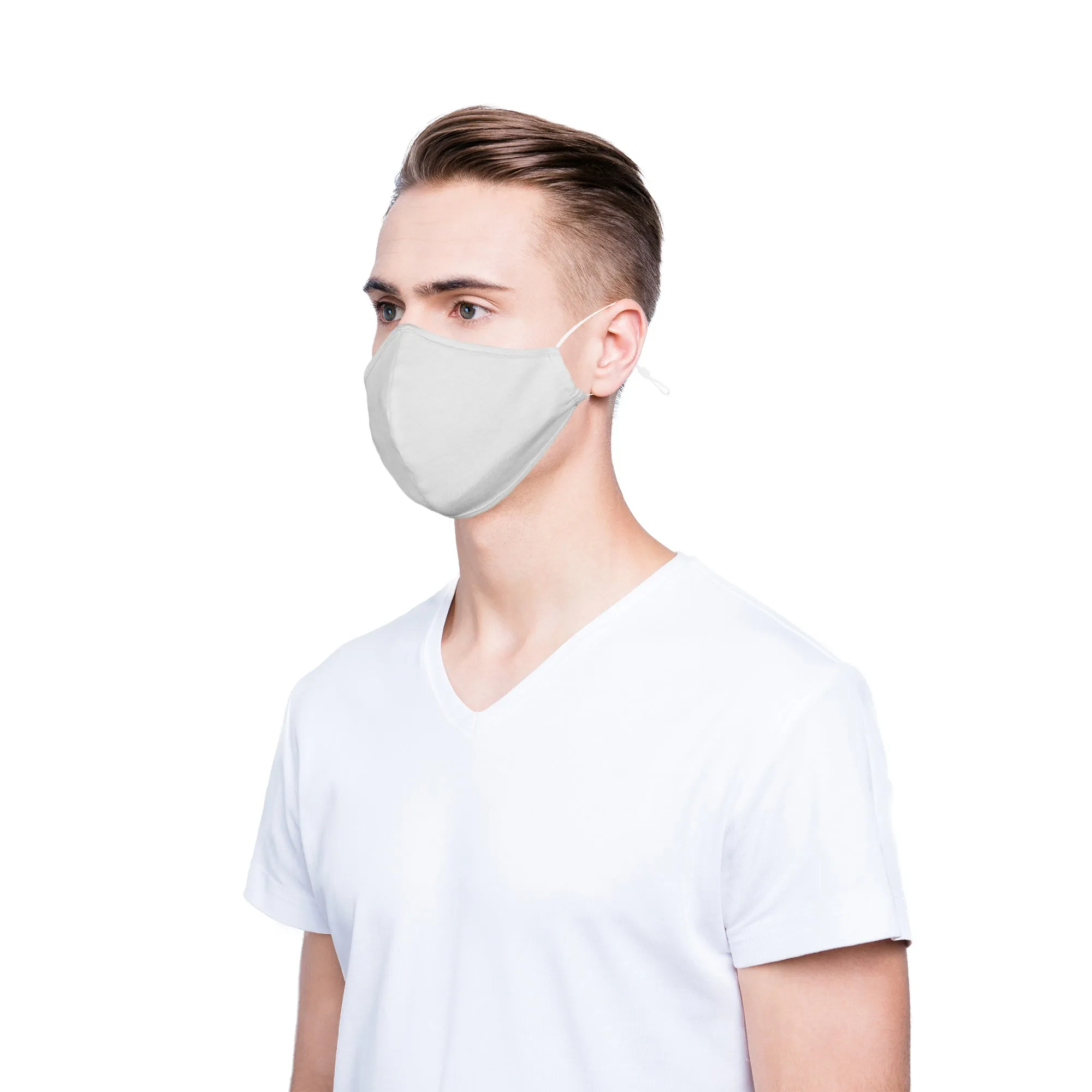 DALIX Cloth Face Mask Reuseable Washable Made in USA - S-M, L-XL Size (20 Pack)