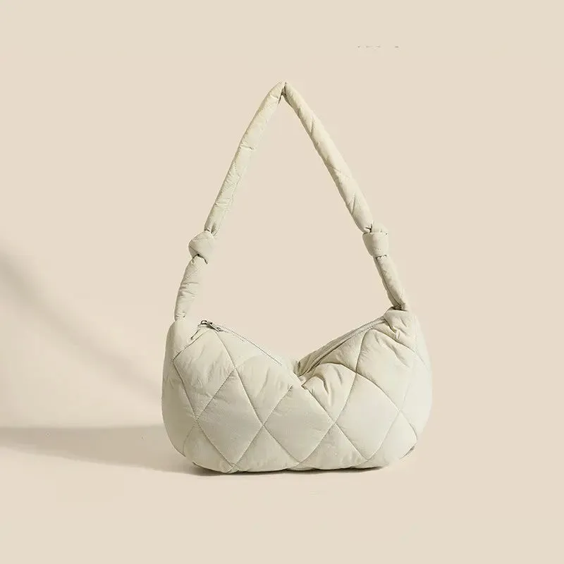 Down Cotton Rhombus Crossbody Bag