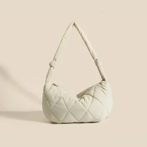 Down Cotton Rhombus Crossbody Bag