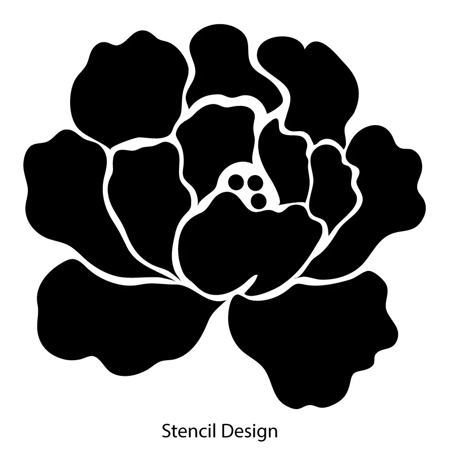 English Rose Stencil