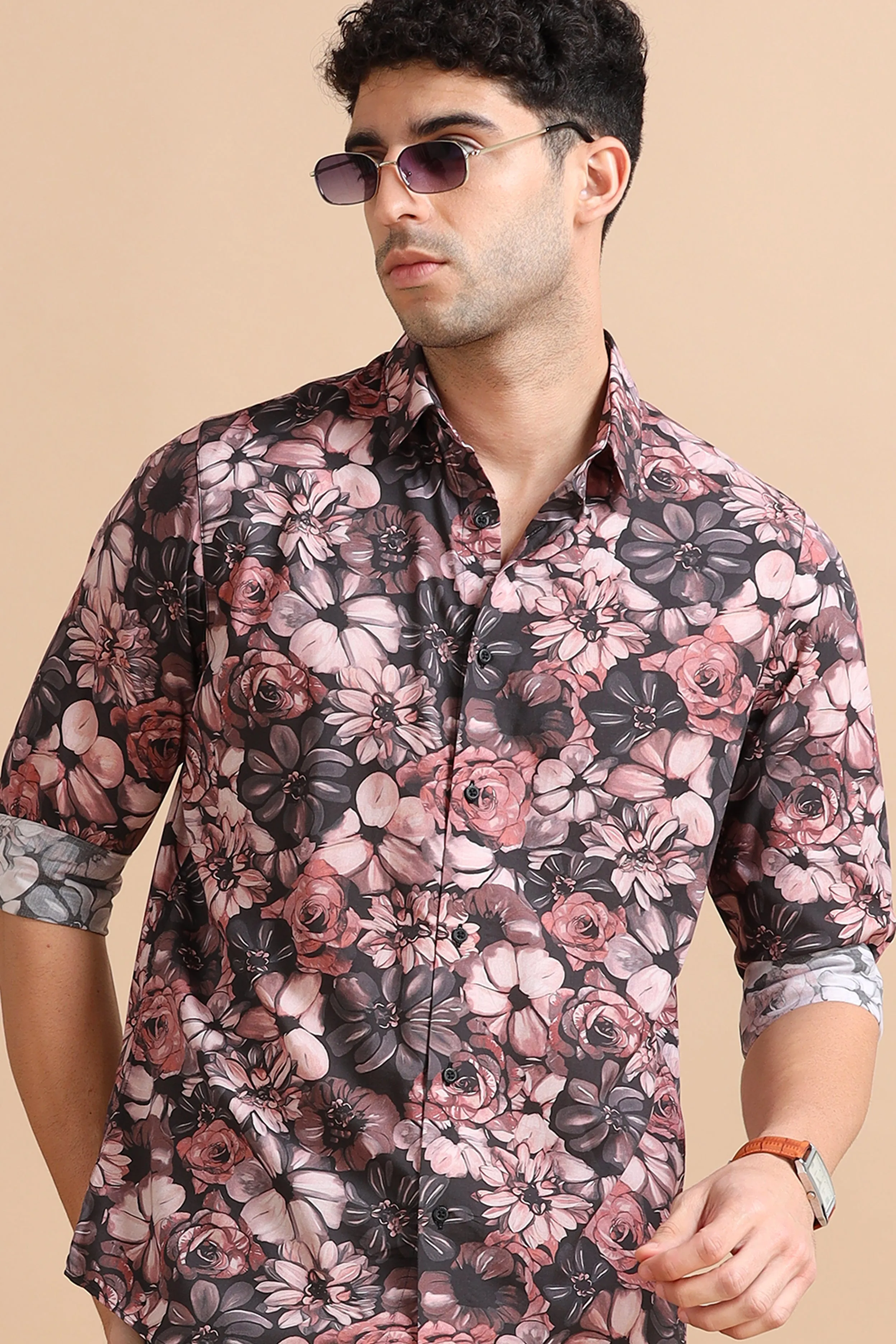 Floral Fusion Print Shirt