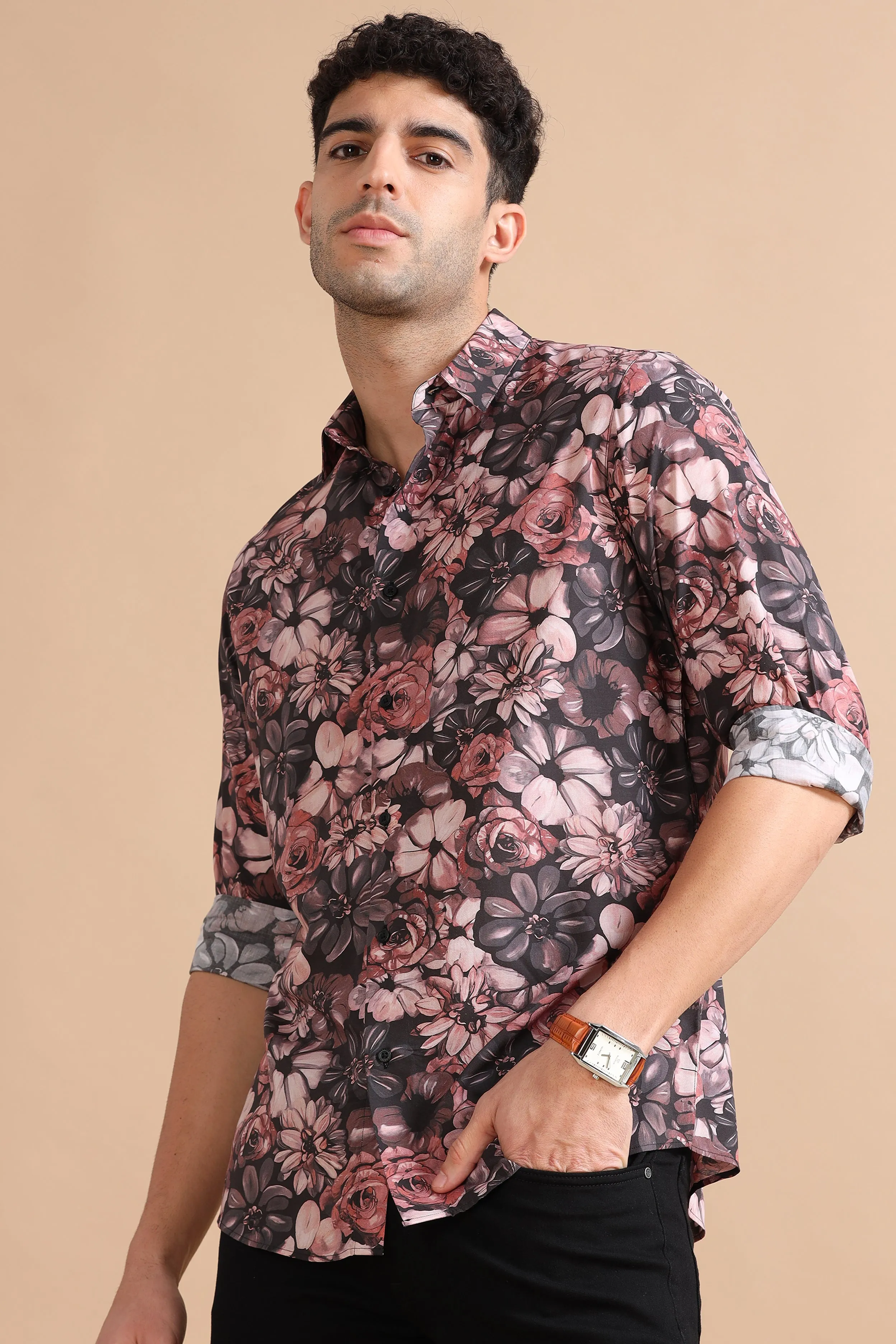 Floral Fusion Print Shirt