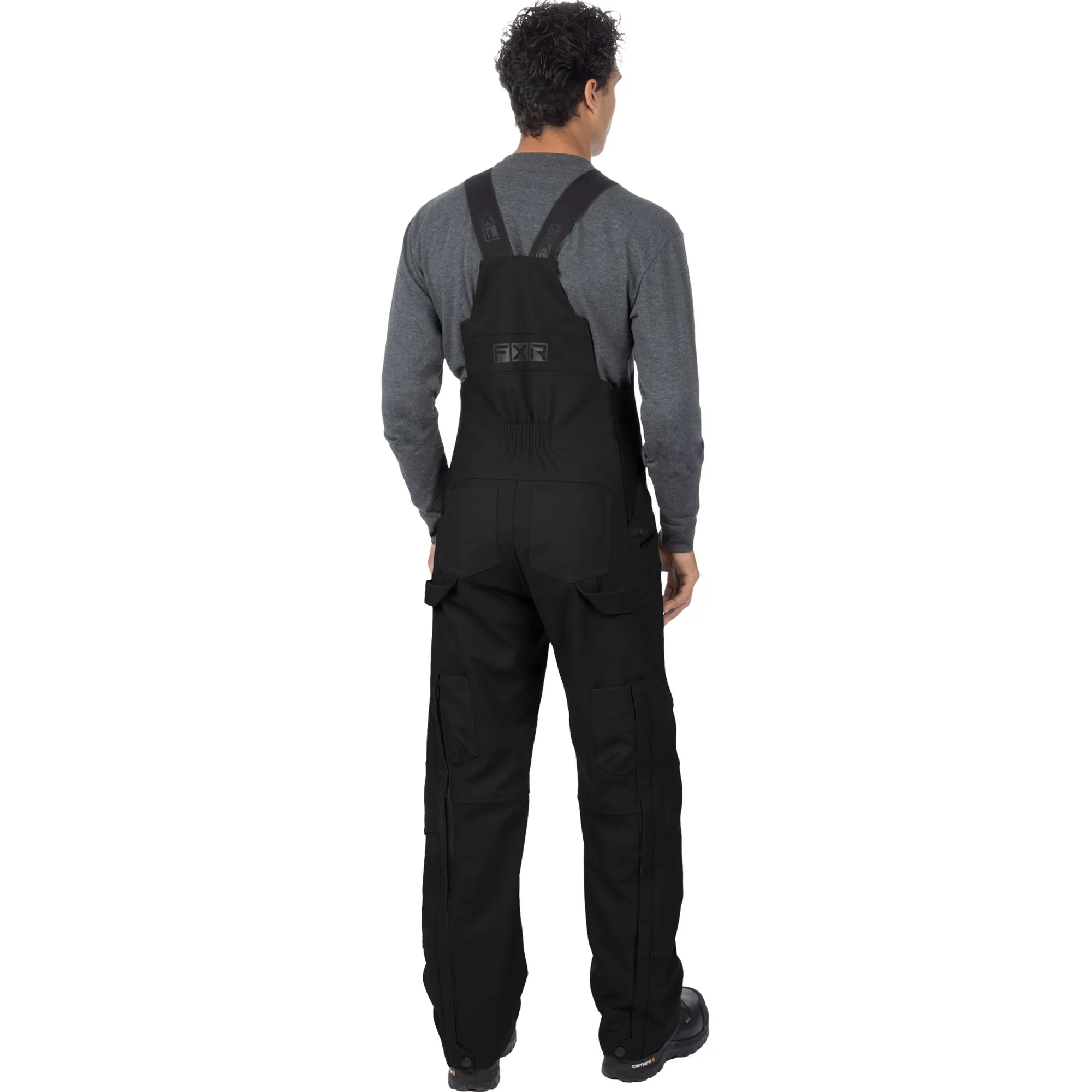 FXR Task Insulated Canvas Bib Overall Pants Black Ops