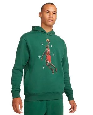 Graphic Fleece Hoodie Noble Green