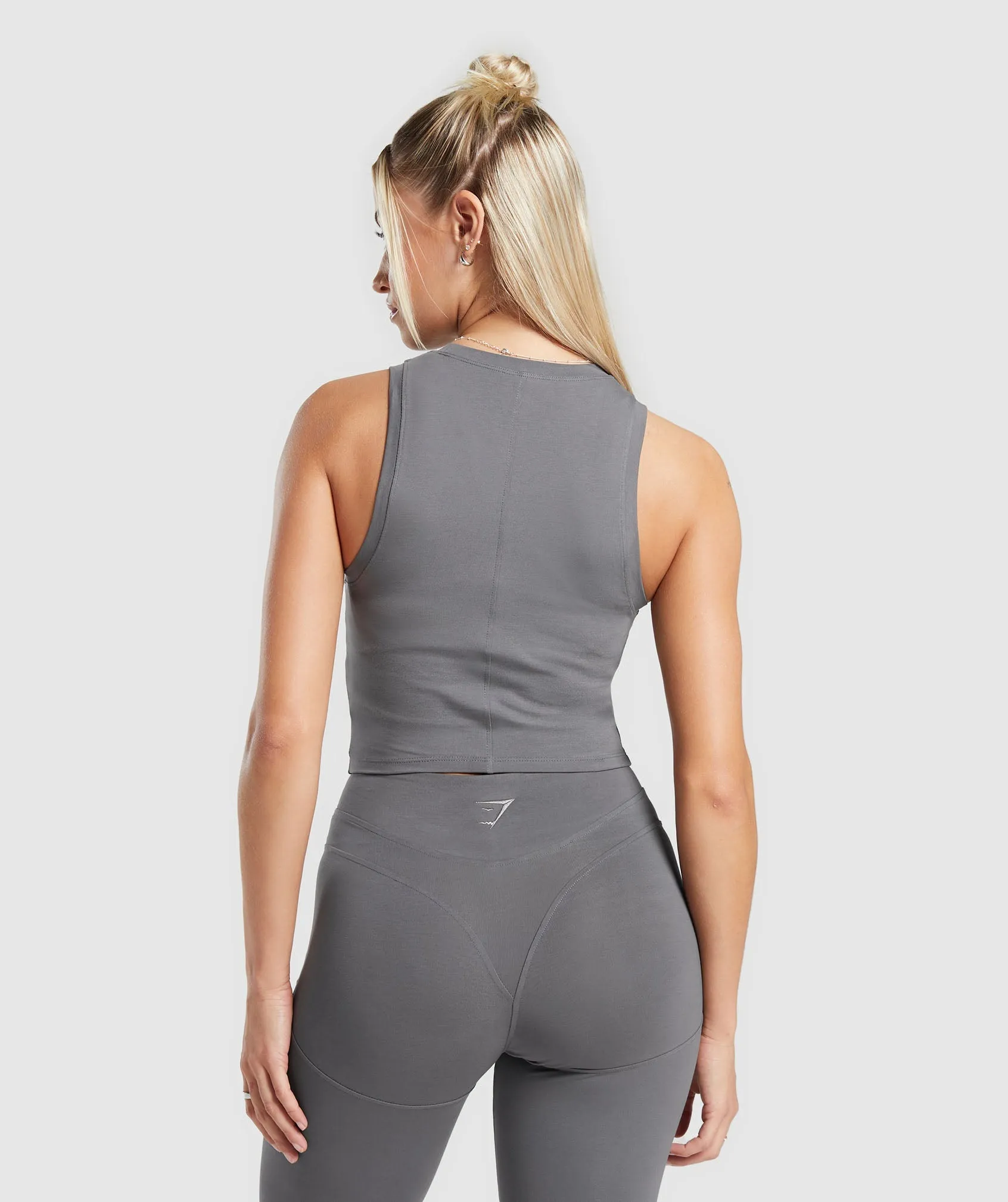 Gymshark Rest Day Cotton Contour Tank - Brushed Grey