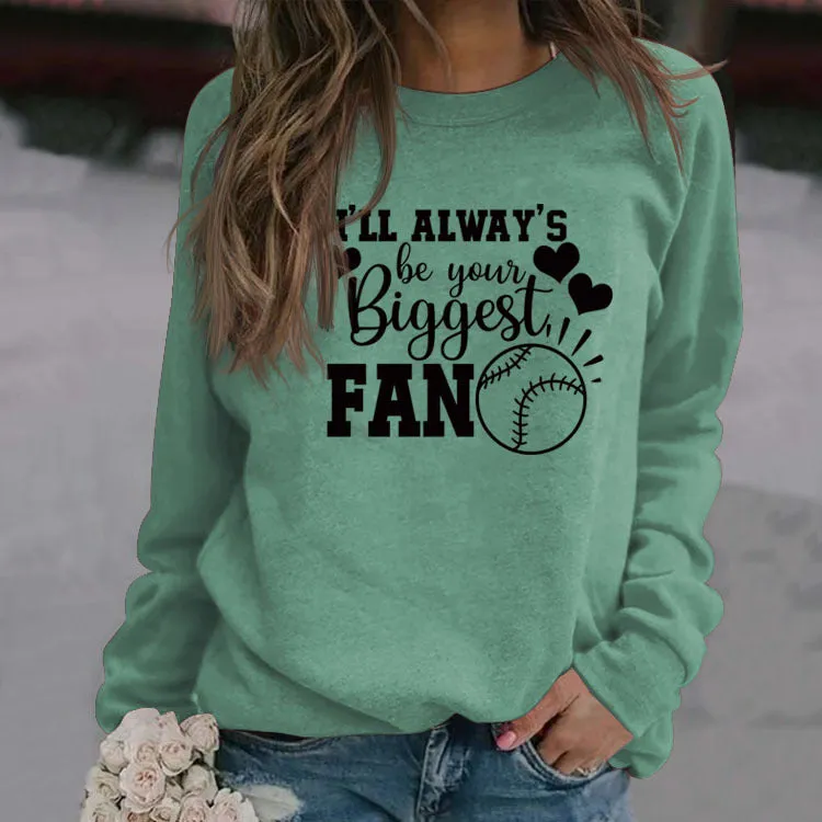 I'LL ALWAY'S BE YOUR CREW NECK LETTERS LOVE LOVE SLEEVE DRESS WOMEN