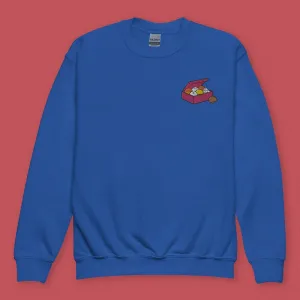 Let's Get This Bread Embroidered Kids Sweatshirt