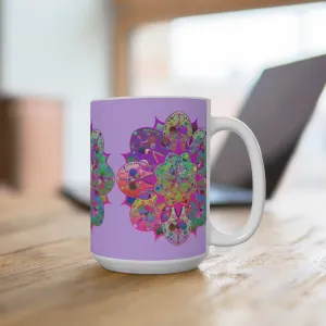 Mandala Art 15oz Ceramic Mug - Beautiful Design