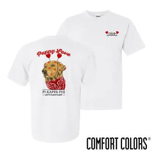 Pi Kapp Comfort Colors Puppy Love Short Sleeve Tee