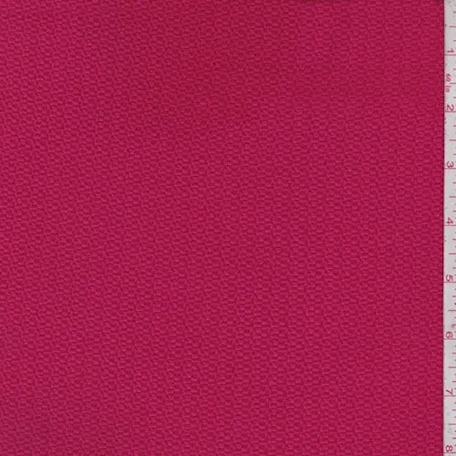 Raspberry Pink Techno Crepe Knit Fabric