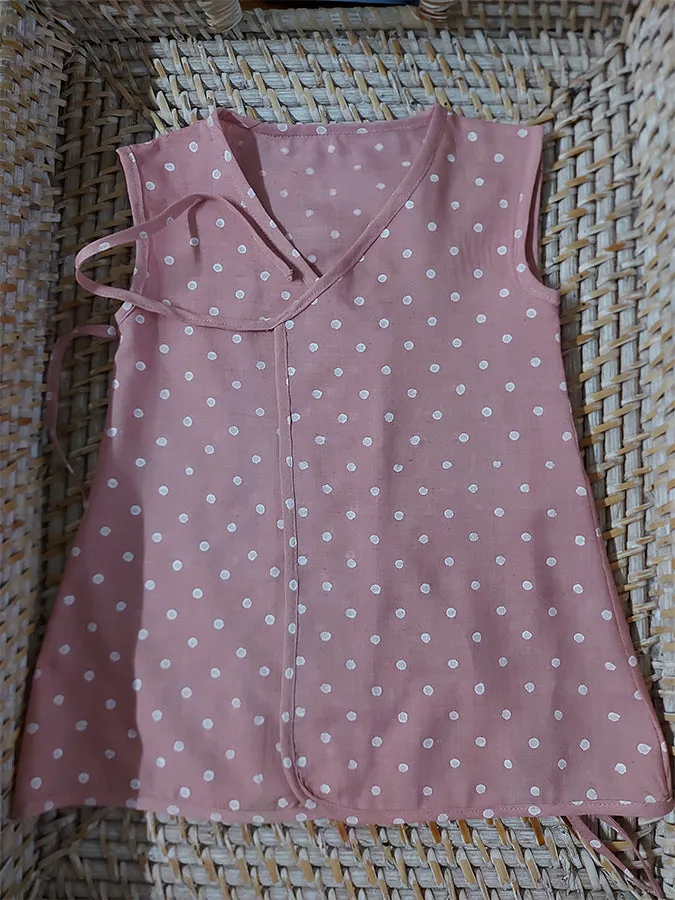 Set of 5 Organic Muslin Baby Vests -2