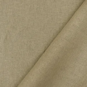 Taupe Beige Solid Linen Woven Shirting Fabric