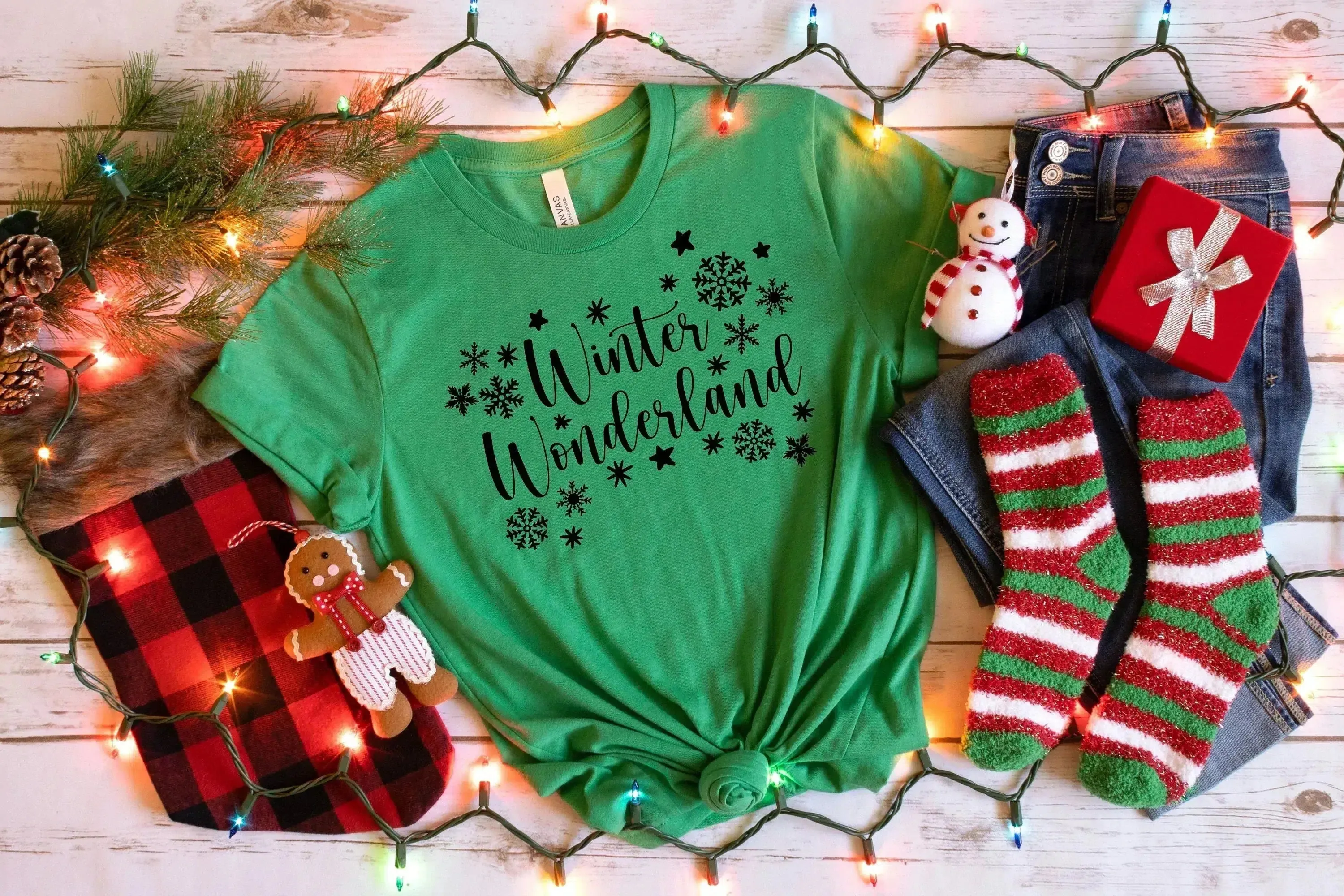 Winter Wonderland, Christmas T-shirt for Women