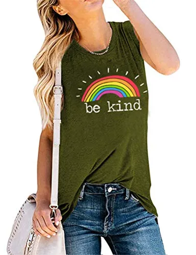 Women Be Kind Tank Top Kindness Shirt Women Graphic Shirt