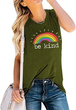 Women Be Kind Tank Top Kindness Shirt Women Graphic Shirt