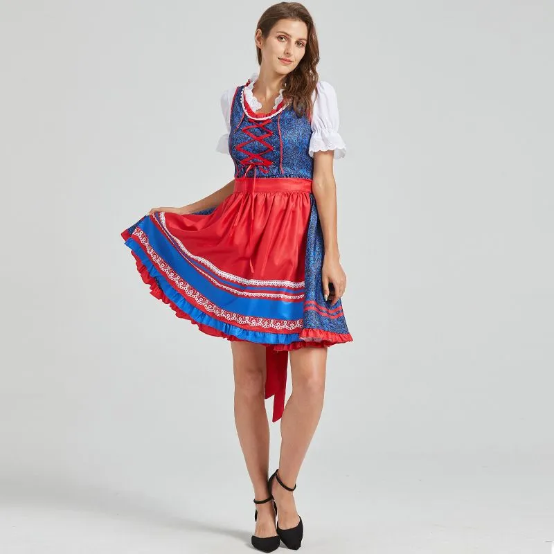 Women's Oktoberfest Dress German Dirndl Dress Costumes for Bavarian Carnival Halloween