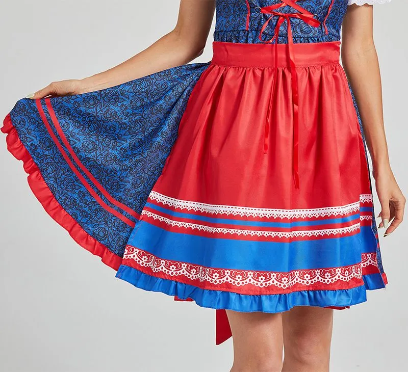 Women's Oktoberfest Dress German Dirndl Dress Costumes for Bavarian Carnival Halloween