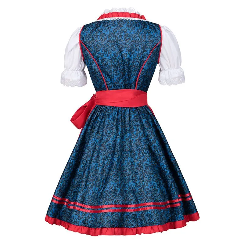 Women's Oktoberfest Dress German Dirndl Dress Costumes for Bavarian Carnival Halloween