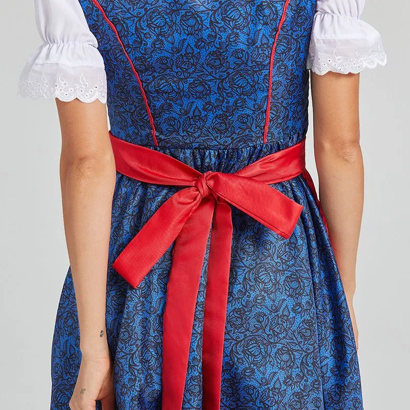 Women's Oktoberfest Dress German Dirndl Dress Costumes for Bavarian Carnival Halloween